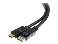 4K 30Hz - Video adaptér - DisplayPort s piny (male) do HDMI s piny (male) - 1.8 m - černá - pasivní, podporuje 4K