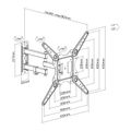 SBOX Full motion wall mount LCD-443
