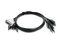 Startech - Kabel adaptéru - kompatibilní s TAA - USB typ B, DisplayPort, DVI-D, audio jack 3,5 mm do USB, HDMI, DisplayPort, audio jack 3,5 mm - 1.8 m - pasivní