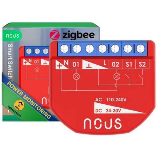 NOUS B3Z, ZigBee SMART Switch, přepínač (s měřicím)