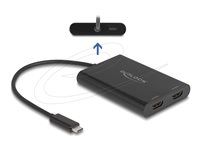 Adapter USB Type-C to 2 x HDMI 4K 60 Hz