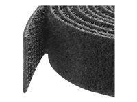 Cut-to-Size Reusable Cable Ties - Bulk Industrial Wire Fastener Tape - Adjustable Fabric Wraps - Black (HKLP50) - Role kabelového pásku - 15.24 m - pro P/N: HKLP50BL, HKLP50GN, HKLP50RD, HKLP50YW