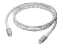 Kabel Lightning - USB-C s piny (male) do Lightning s piny (male) - 1.2 m - pletený