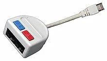 Rozdvojka počítač (10BaseT)/telefon 2 x RJ45