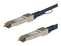 Startech Cisco QSFP-H40G-CU0-5M Compatible 0.5m 40G QSFP+ to QSFP+ DAC Twinax, 40G QSFP+ Copper DAC 40 Gbps Low Power Passive Transceiver Module DAC, Cisco Firepower C9200, 40GE Cable - Lifetime Warranty (QSFPH40GCU05) - Kabel 40Gbase pro prímé pripojení - QSFP+ s jazýckem do QSFP+ s jazýckem - 50 cm - diaxiální - SFF-8436 - pasivní - cerná