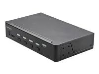 KVM with Fast Switching - Přepínač KVM / audio - 4 x KVM / zvuk - 1 místní uživatel - desktop, Lze montovat do rozvaděče - kompatibilní s TAA
