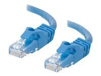 Patch kabel - RJ-45 (M) do RJ-45 (M) - 10 m - UTP - CAT 6 - lisovaný, provedení bez hrbolků, licna - modrá