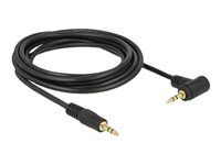 Audio kabel - mini-phone stereo 3.5 mm s piny (male) do mini-phone stereo 3.5 mm s piny (male) - 3 m - černá - úhlový konektor