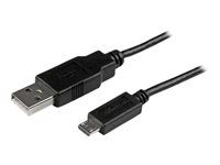 Kabel USB - Micro USB typ B (M) do USB (M) - USB 2.0 - 50 cm - černá