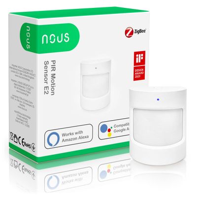 Chytrý detektor pohybu NOUS E2 ZigBee Tuya