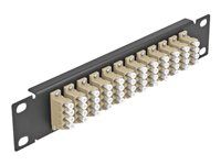 10  Fiber Optic Patch Panel 12 Port LC Q