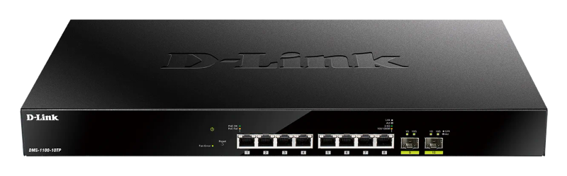 D-Link DMS-1100-10TP 10-Port Multi-Gigabit PoE Smart Managed Switch