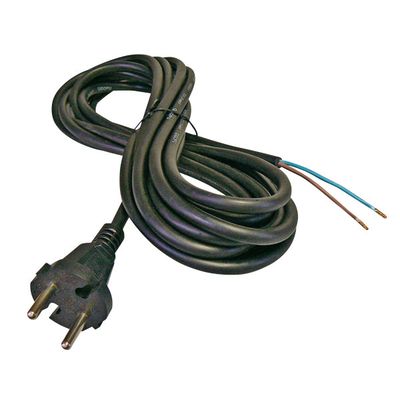 Flexo šňůra gumová 2x1,0mm2 3m černá GETI