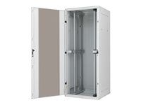 RZA-42-A88-CAX-A1 - 19" stojanový rozvaděč rozebíratelný 42U/800x800mm prosklené dveře, IP20 nosnost 800kg světle šedý RAL7035