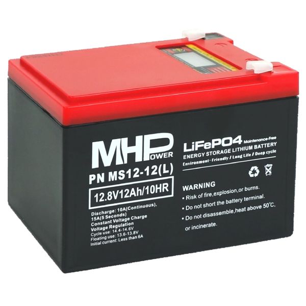 MHPower MS12-12(L) Lithium baterie LiFePO4 12V/12A