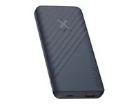 Power banka - 10000 mAh - 20 watt - Super Charge - 2 výstupní konektory (USB-C, USB) - modrá