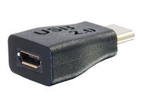 USB C to Phone Black - USB adaptér - Micro USB typ B (F) do USB-C (M) - USB 2.0 - lisovaný - černá