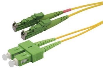 Patchcord FO Duplex E2000/APC-SC/APC 9/125um 1m