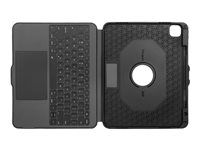 Targus Versavu - Klávesnice a pouzdro - s trackpad - podsvícená - bezdrátový - Bluetooth 5.0 - QWERTY - severské jazyky - černá