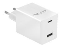 Síťový adaptér - 48 watt - 3 A - Fast Charge, PD 3.0 - 2 výstupní konektory (USB, USB-C) - bílá