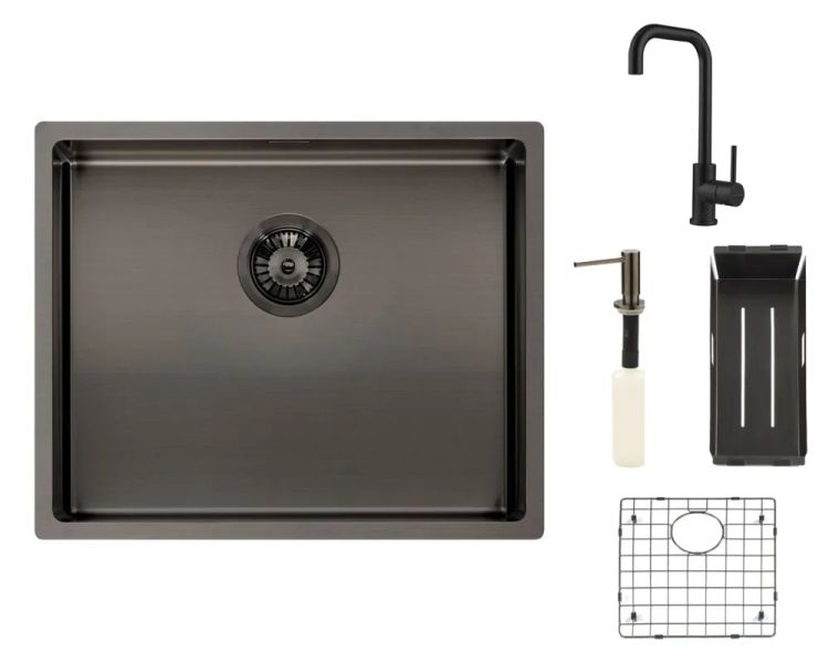 Reginox SET Miami 500 Gun metal + baterie Crystal + příslušenství Gun metal