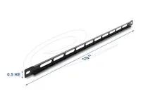 Delock 19  0.5U Panel with cable tie fas