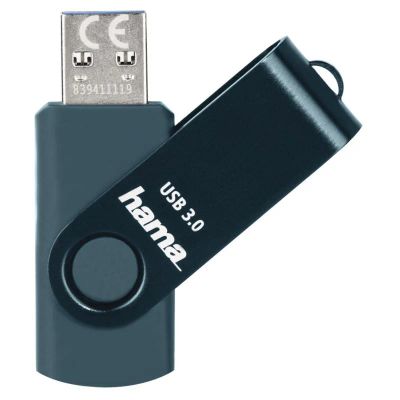 HAMA Drive Rotate, USB Klíč, 32GB, modrý