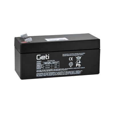 Baterie olověná 12V 3.3Ah GETI