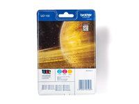 Žlutá, azurová, purpurová - originální - blistr - inkoustová cartridge - pro Brother DCP-185, 395, 6690, J715, MFC-490, 5490, 790, 795, 990, J615; Justio MFC-5890