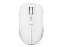 Myš - 5 tlačítka - bezdrátový - 2.4 GHz, Bluetooth - bezdrátový přijímač USB - bílá