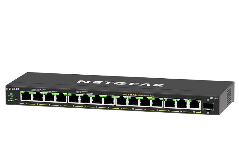 Netgear 16PT ge plus swch w/ poe+