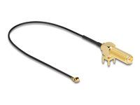 Antenna Cable RP-SMA 90° PCB jack bulkhe