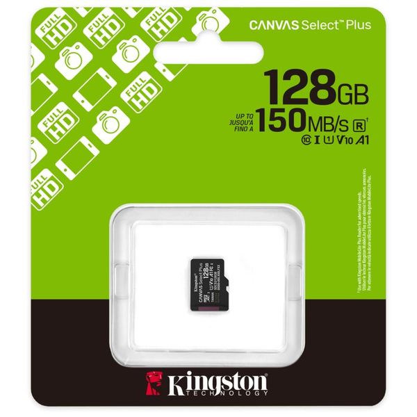 KINGSTON CANVAS Select Plus, Micro SDXC 128GB