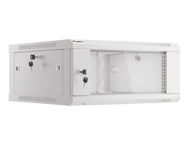 Lanberg racková skříň 19" pro montáž na stěnu 4u/600x600 (flat pack) V2 šedá