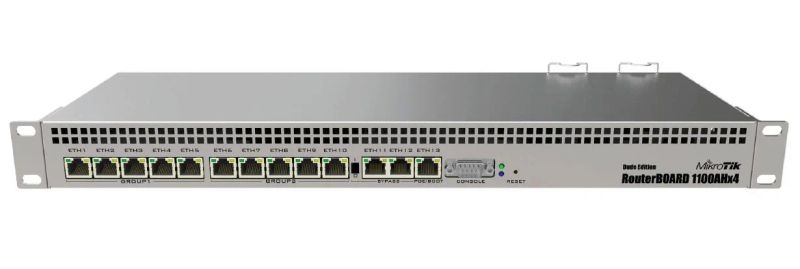 Mikrotik RouterBOARD RB1100Dx4, RB1100AHx4 Dude Edition, 1GB RAM, 4x 1.4 GHz, RouterOS L6