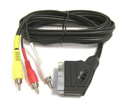 PremiumCord SCART - 3xCINCH 1.5m in/out přepínač