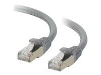 Patch kabel - RJ-45 (M) do RJ-45 (M) - 3 m - STP - CAT 6a - lisovaný, provedení bez hrbolků, licna - šedá