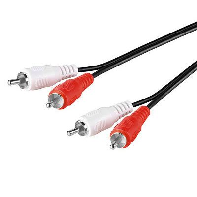 SBOX RCA-101, Kabel 2xRCA samec/2xRCA samec