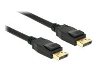 Kabel DisplayPort - DisplayPort (M) do DisplayPort (M) - DisplayPort 1.2a - 50 cm - podporuje 4K - černá