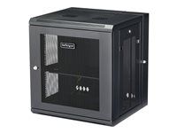 12U Vented Cabinet (RK12WALHM) - Rozvaděčová skříň - montáž na stěnu - černá - 12U
