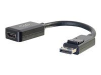 DP to HDMI Adapter - 1080p - Black - M/F - Video adaptér - DisplayPort s piny (male) do HDMI se zdířkami (female) - 20.3 cm - odstíněný - černá