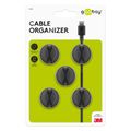 Organizér na kabely GOOBAY 95040 5 ks Black