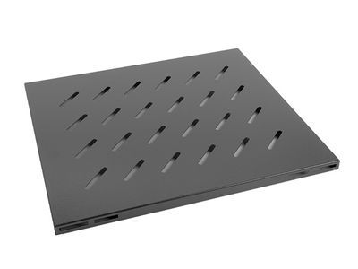 Lanberg 19" pevná police 1u/465x515mm max. nosnost do 120 kg černá