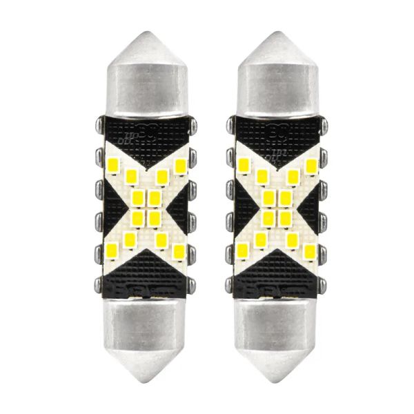 Autožárovka LED Festoon C5W 12/24V AMIO 04238 bílá 2ks