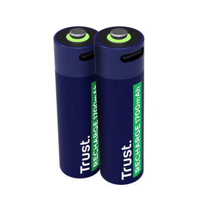 Trust usb-c rechargeable batteries 2P - aa