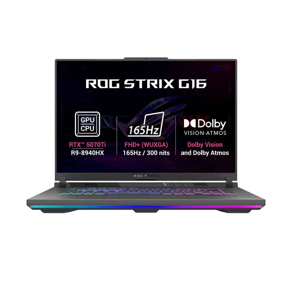 ASUS ROG Strix G16/G614PR-RV162Z/R9-8940HX/16"/WUXGA/32GB/1TB/RTX 5070Ti/bez OS/Gray/2R
