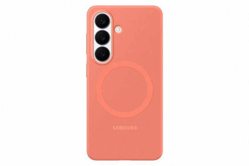 Samsung Silikonový kryt s magnetem S26 Coralred