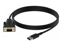 Sériový adaptér - USB - RS-232 - černá