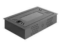 Delock - Skrín - with removable front cover - montáž na stenu - cerná - 4U - 12"