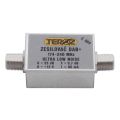 Anténní zesilovač TEROZ 604X, nízkosvumový, DAB, G23dB, F0,7dB, U>120dBµV, F-F
